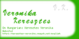 veronika keresztes business card